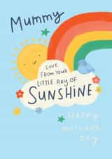 Cute Mother's Day Card - For Mummy - Little Ray Of Sunshine created by Charlotte Pepper