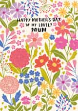 Classic Mother's Day Card - Flowers - Lovely Mum created by Nina Raby - Jones