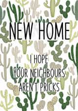 New Home Card - Cactus- Moving house- Neighbours created by Zoe Foster