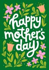 Pretty Mother's Day Card - Botanical - Flowers created by by Rachel Manzano