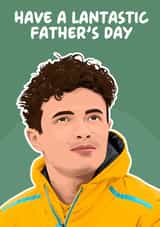 Punny Father's Day Card - Lando Norris - F1 created by Pink + Pip