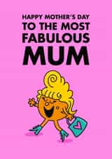 Cute Mother's Day Card - Mr. Men - Little Miss Fabulous created by Mr. Men