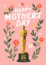 Cute Mother's Day Card - Oscar - Best Mum Ever created by Mrs Best Paper Co.