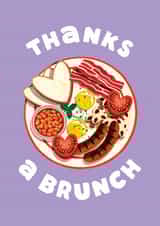 Fun Thank You Card - Thanks A Brunch - Brunch created by Folio | Ian Owen