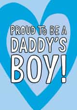 Cute Father’s Day Card - Daddy’s Boy created by TeePee Creations