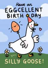 Cute Birthday Card - Silly Goose created by Wren & Wilson
