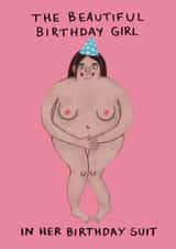 Funny Birthday Card - Birthday Suit created by Kattypoos