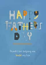 Classic Father's Day Card - Tools - Thanks For Helping Me Build My Life created by Sian Moore Illustration