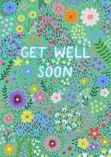 Pretty Get Well Card - Spring Florals created by Pear Tree Press