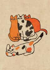 Cute Just Because Card - Kittens created by Enikő Eged