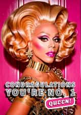 Funny Congratulations Card - Ru Paul - Queen created by Shower Thoughts