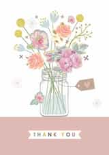 Classic Thank You Card - For Her - Flowers created by Rankidoodle