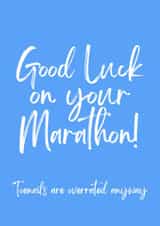 Funny Good Luck Card - Marathon - Toenails Are Overrated Anyway created by LouLou Cards  