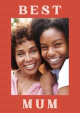 Personalised Mothers Day Photo Card created by AniSomi - Classic Mother's Day/Birthday Card - Best Mum