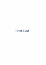 Cute card for Dad - Best Dad - Simple created by DBD Designs