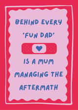 Funny Mother’s Day Card – Witty Mum Card for Wife, Mum or Stepmum from Kids/Dad created by Tickled Prints