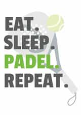 Birthday card for a number 1 Padel fan. created by SophDc