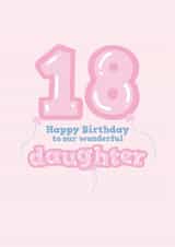Fun 18th Birthday Card - For Daughter - Balloons created by @thats.canny
