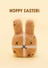 Cute Easter Card - Hot Cross Bunny created by Lemon and Sugar 