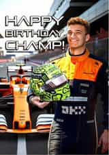 Funny Birthday Card - Formula One - Lando Norris created by Shower Thoughts