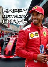 Funny Birthday Card - Formula 1- Lewis Hamilton created by Shower Thoughts