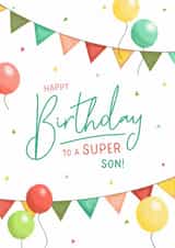 Classic Birthday Card - Super Son created by Evie Garnett Designs