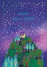 Pretty New Home Card - Happy New Home - Trees created by Pear Tree Press