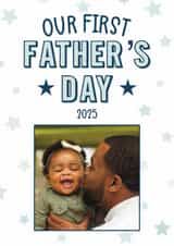 Personalised Father's Day Photo Card created by Choo Choo  - Classic Father's Day Card - First Father’s Day