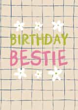 Modern Birthday Card - Birthday Bestie created by Sweetlove Press