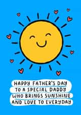 Cute Father’s Day Card - Sunshine And Love created by Macie Dot Doodles