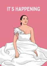 Funny Wedding Card - Bridesmaid Proposal - It's Happening created by Sundiva Designs