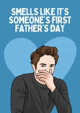 Funny First Father's Day Card - Edward Cullen Twilight - Smells Like created by Sundiva Designs