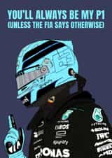 Funny Anniversary Card - George Russell - P1 created by DanAllen20