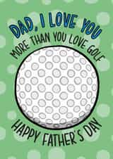 Funny Father's Day Card - Golf created by TeePee Creations