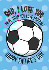 Funny Father's Day Card - Football created by TeePee Creations