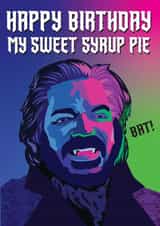 Fun Birthday Card - What We Do In The Shadows card - Lazlo created by Kyleigh Orlebar