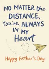 Heartfelt Father's Day Card - Always In My Heart - Across The Miles created by Sweetlove Press