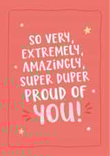 Cute Congratulations/New Job Card - Super Duper Proud Of You! created by Kreate Paper Co.