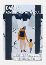 Classic Father's Day Card - For Daddy - Favourite Kind Of Adventure created by Sweetlove Press