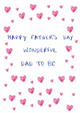 Classic Father's Day Card - Wonderful Dad To Be created by HCD Illustration