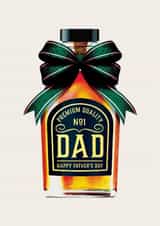 Classic Father's Day Card - Premium Quality Whiskey created by Folio | Ian Owen