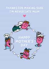 Cute Mother's Day Card - Mr. Men - Little Miss Quick created by Mr. Men