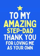 Heartfelt Father's Day Card - Amazing Step-Dad created by Sundiva Designs