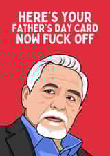 Funny Father's Day Card - Logan Roy - Here's Your Card created by Sundiva Designs