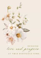 Traditional Thinking Of You Card - Sending Love And Prayers created by Modupe Yalley