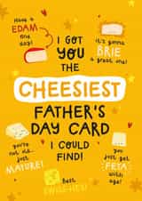 Punny Fathers Day Card - For Dad - Cheese Puns created by Twisted Haggis