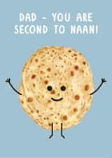 Funny Father's Day Card - Naan Bread created by Of Life & Lemons Ltd.
