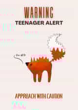 Teenager Birthday Card- Funny birthday card created by Ayesha  Idris