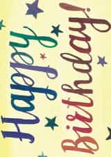 Birthday hand drawn created by Claire Sells