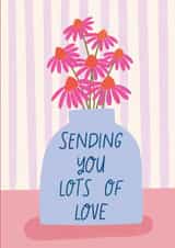 Sending You Lots of Love Card created by Sarah Frances